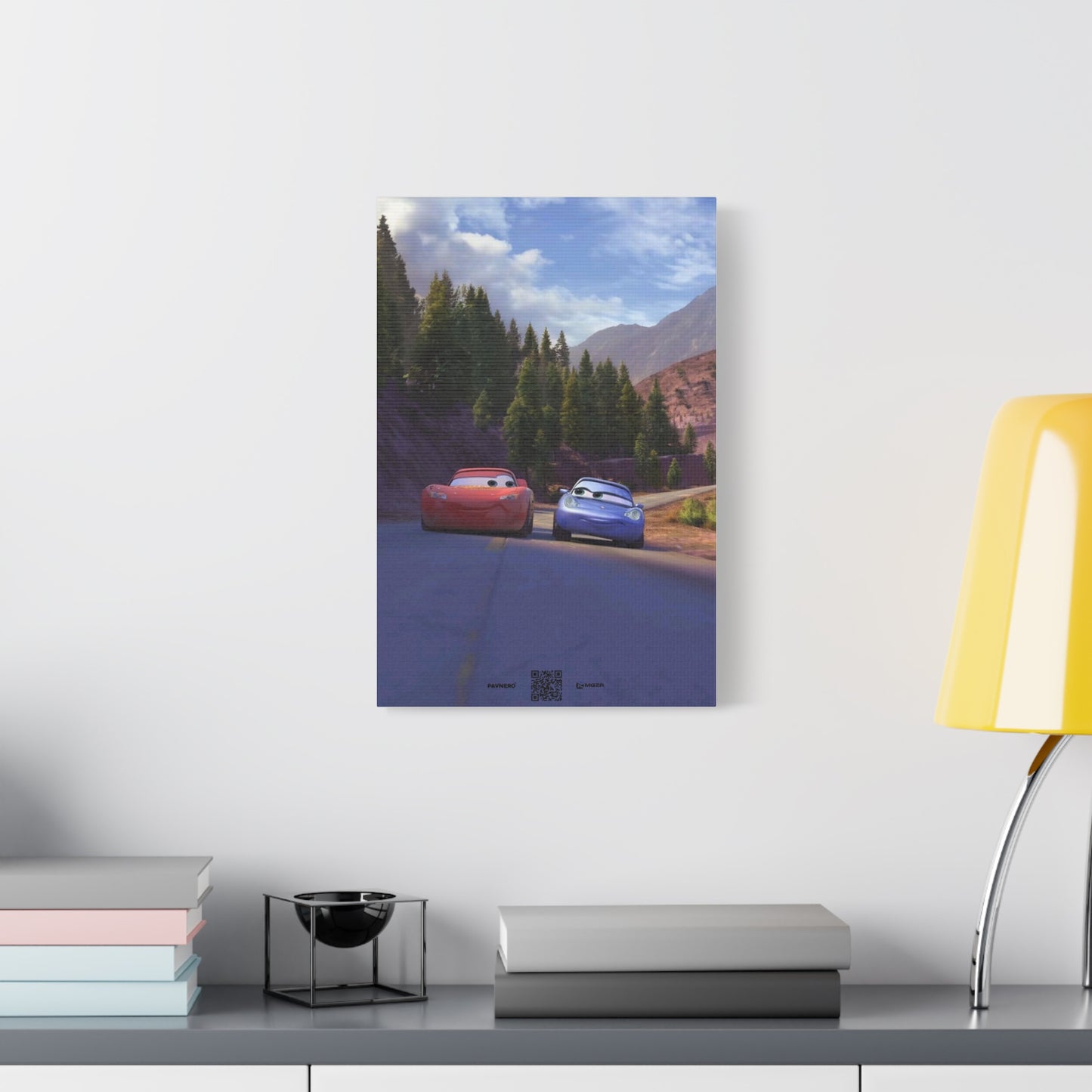 Sunset Route Drive — Matte Canvas