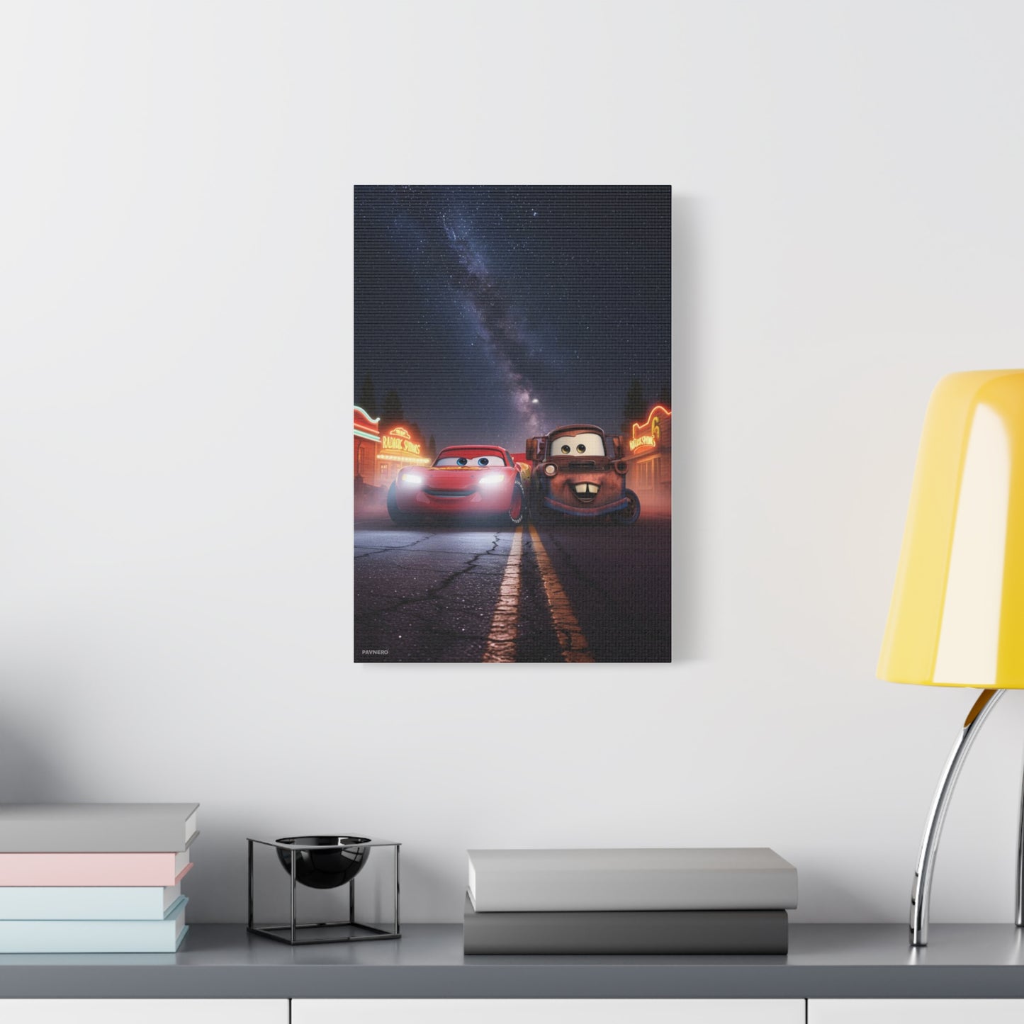 Radiator Springs Night — Matte Canvas