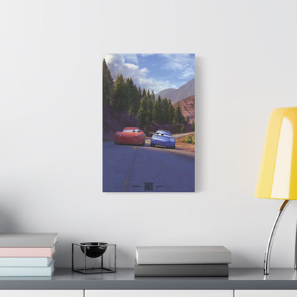 Sunset Route Drive — Matte Canvas
