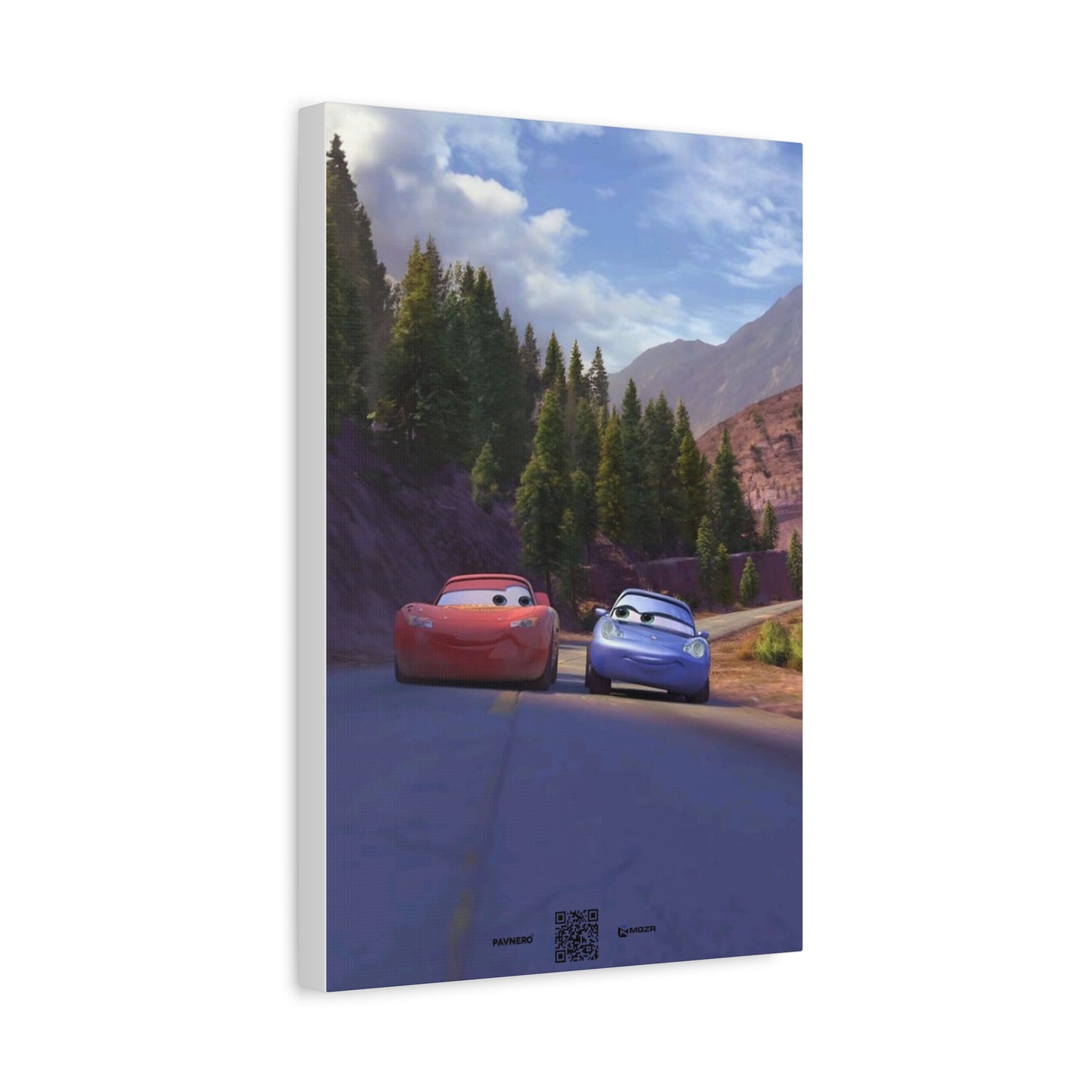 Sunset Route Drive — Matte Canvas