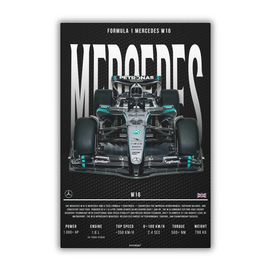 Formula 1 Mercedes W16 (Canvas)