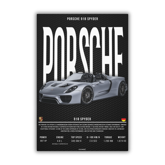 Porsche 918 Spyder (Canvas)