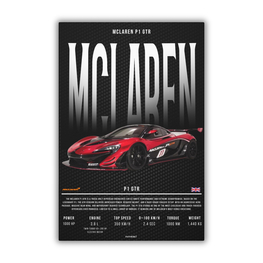 McLaren P1 GTR (Canvas)