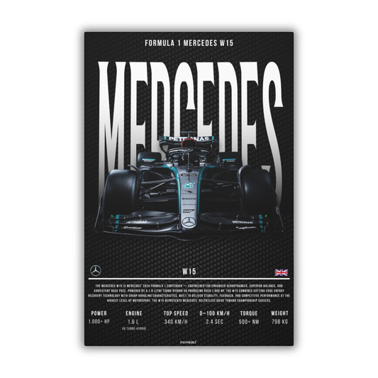 Formula 1 Mercedes W15 (Canvas)