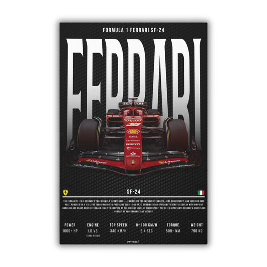 Formula 1 Ferrari SF-24 (Canvas)