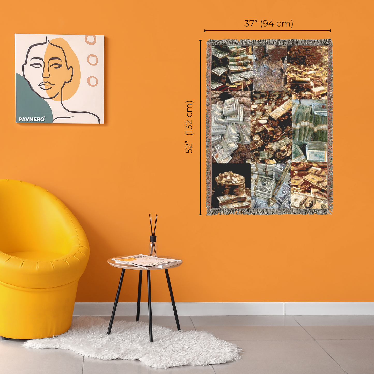 Manifest Money Woven Blanket