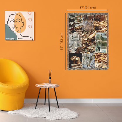 Manifest Money Woven Blanket