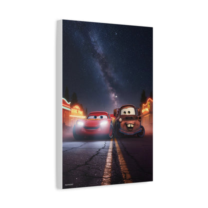 Radiator Springs Night — Matte Canvas