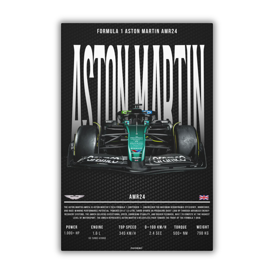 Formula 1 Aston Martin AMR24 (Canvas)