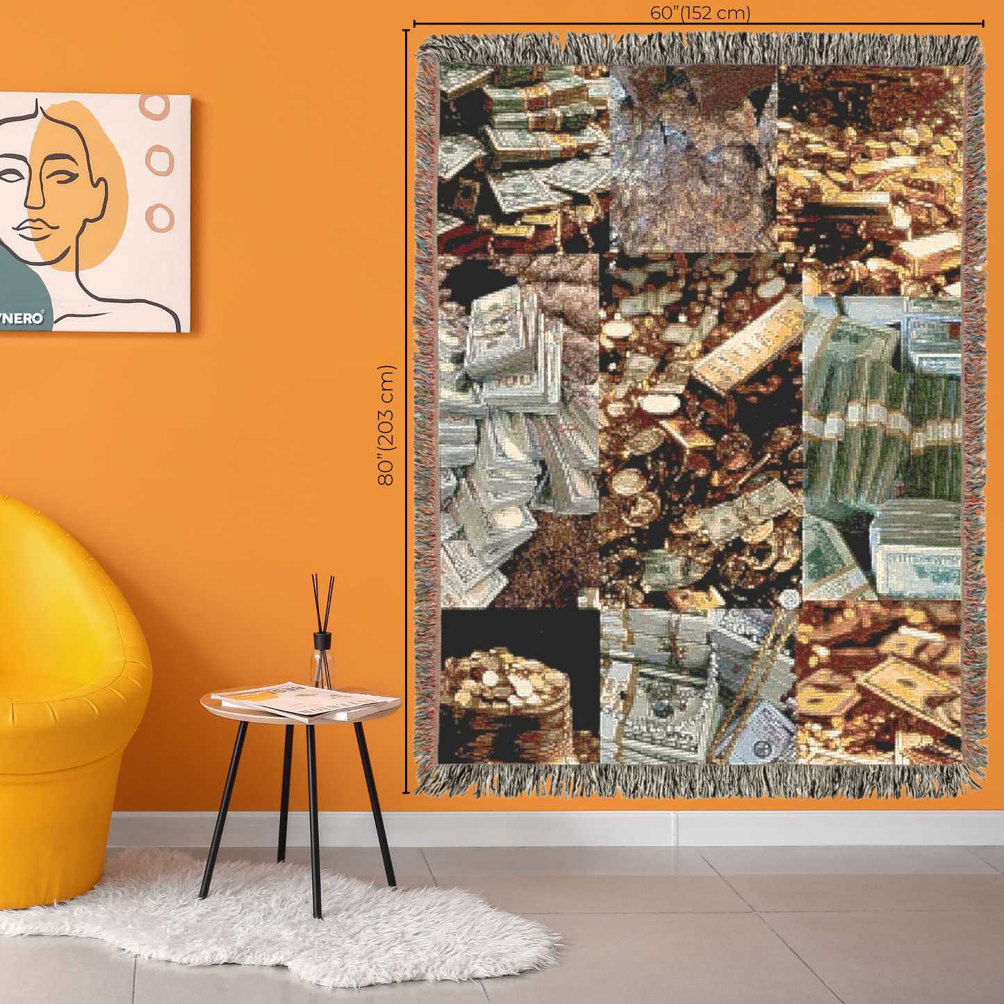 Manifest Money Woven Blanket