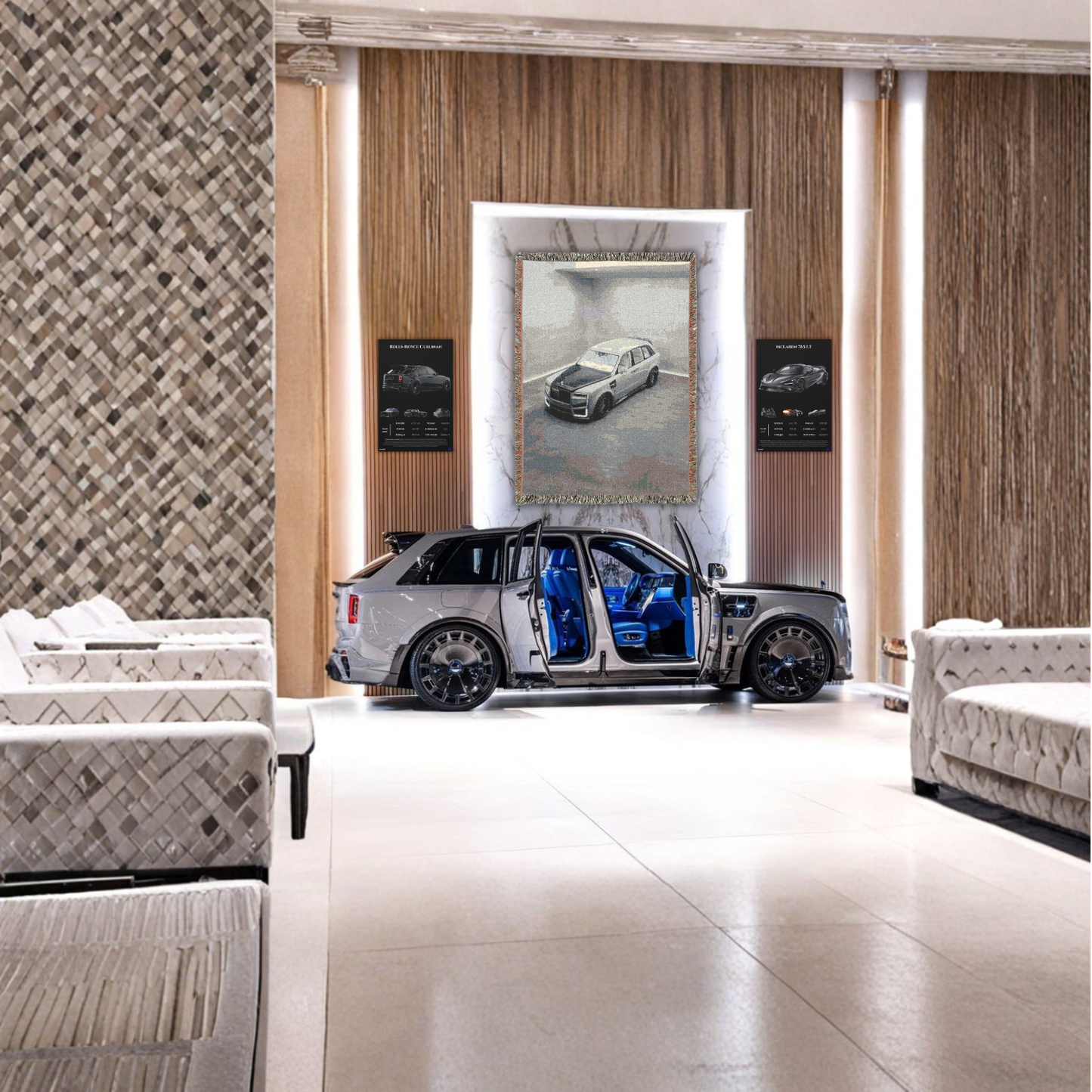 Pavnero® Rolls Royce CULLINAN - Woven Blanket