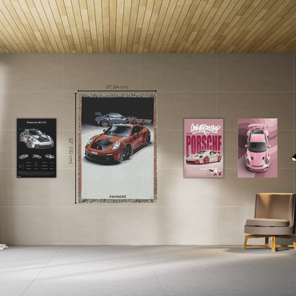Pavnero® Porsche 911 GT3 RS- Woven Blanket