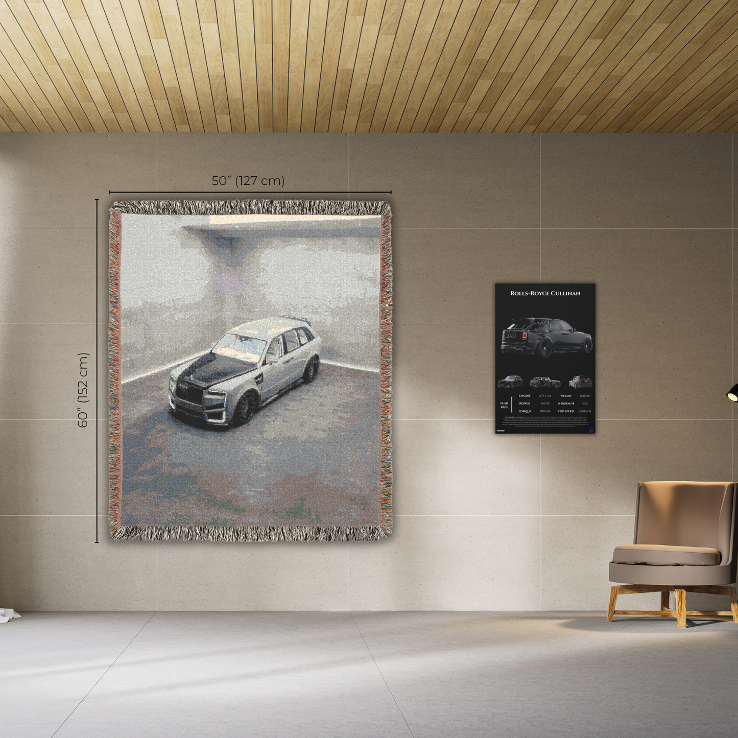 Pavnero® Rolls Royce CULLINAN - Woven Blanket