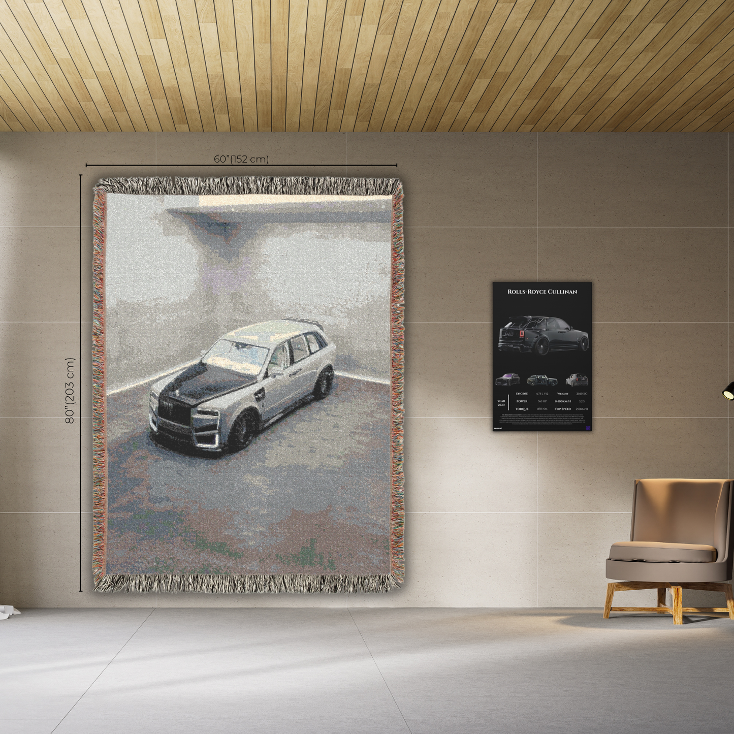 Pavnero® Rolls Royce CULLINAN - Woven Blanket