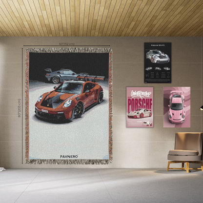 Pavnero® Porsche 911 GT3 RS- Woven Blanket