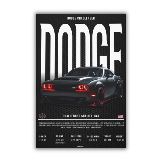 Dodge Challenger SRT Hellcat (Canvas)