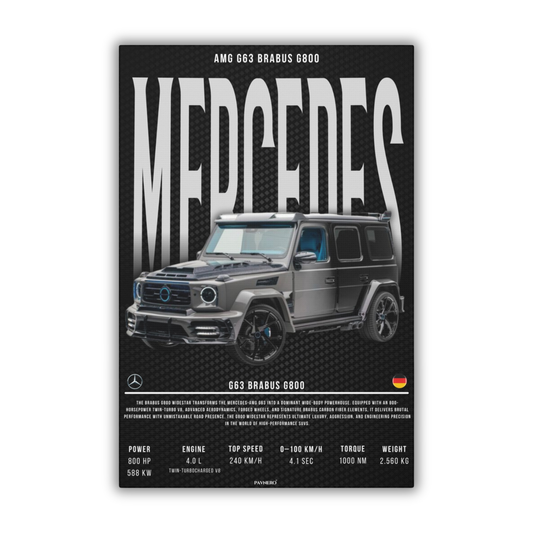 Mercedes AMG G63 G800 (Canvas)