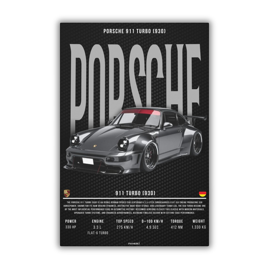 Porsche 911 Turbo (930) (Canvas)