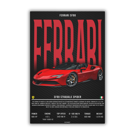 Ferrari SF 90 Spider (Canvas)