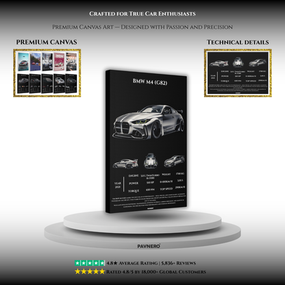 Pavnero® BMW M4 (G82) Matte Canvas