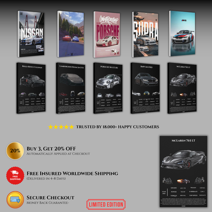 Pavnero® McLaren 765 LT Matte Canvas