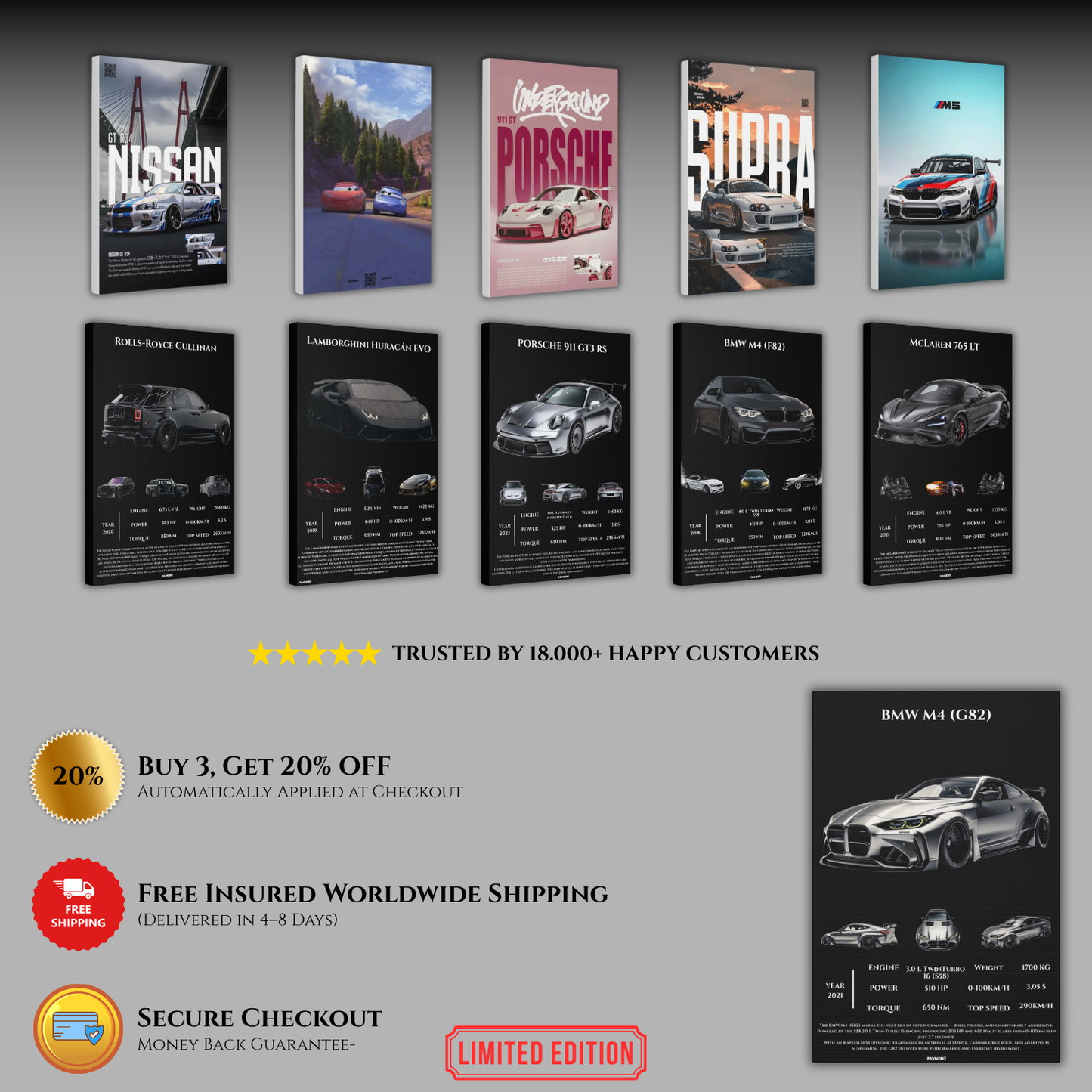 Pavnero® BMW M4 (G82) Matte Canvas