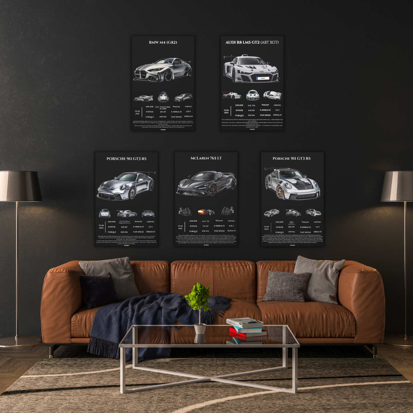 Pavnero® AUDI R8 LMS GT2 Matte Canvas