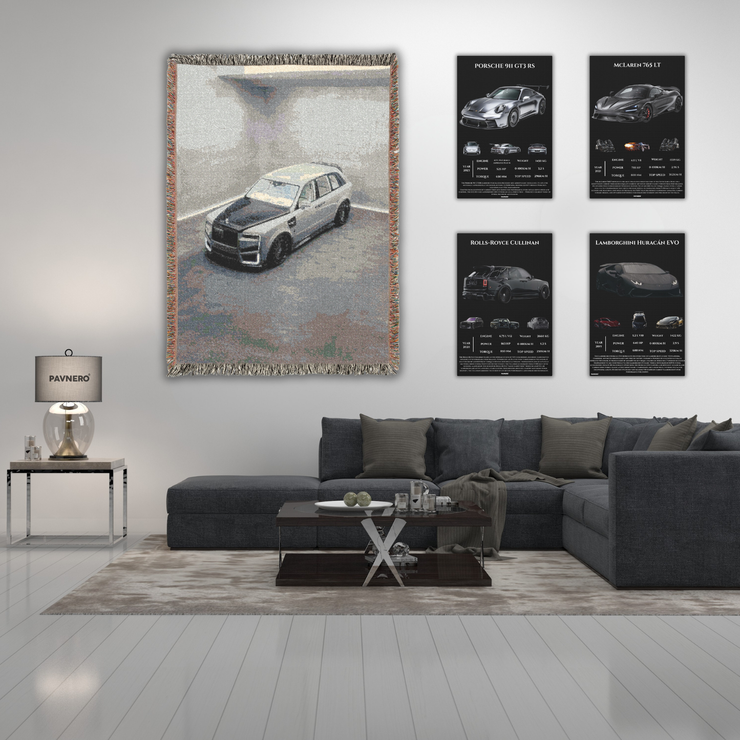 Pavnero® Rolls-Royce Cullinan Matte Canvas