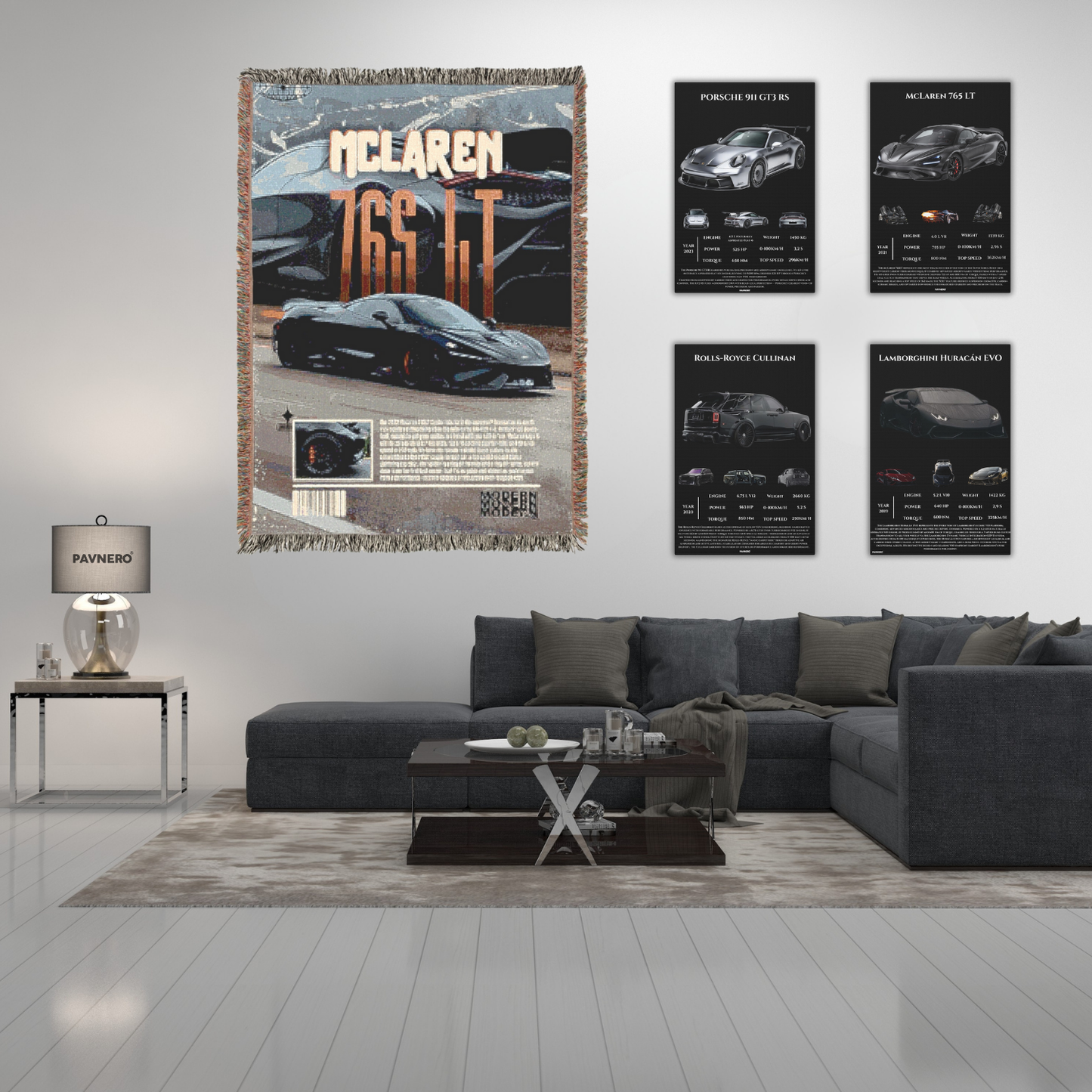 Pavnero® McLaren 765 LT Matte Canvas