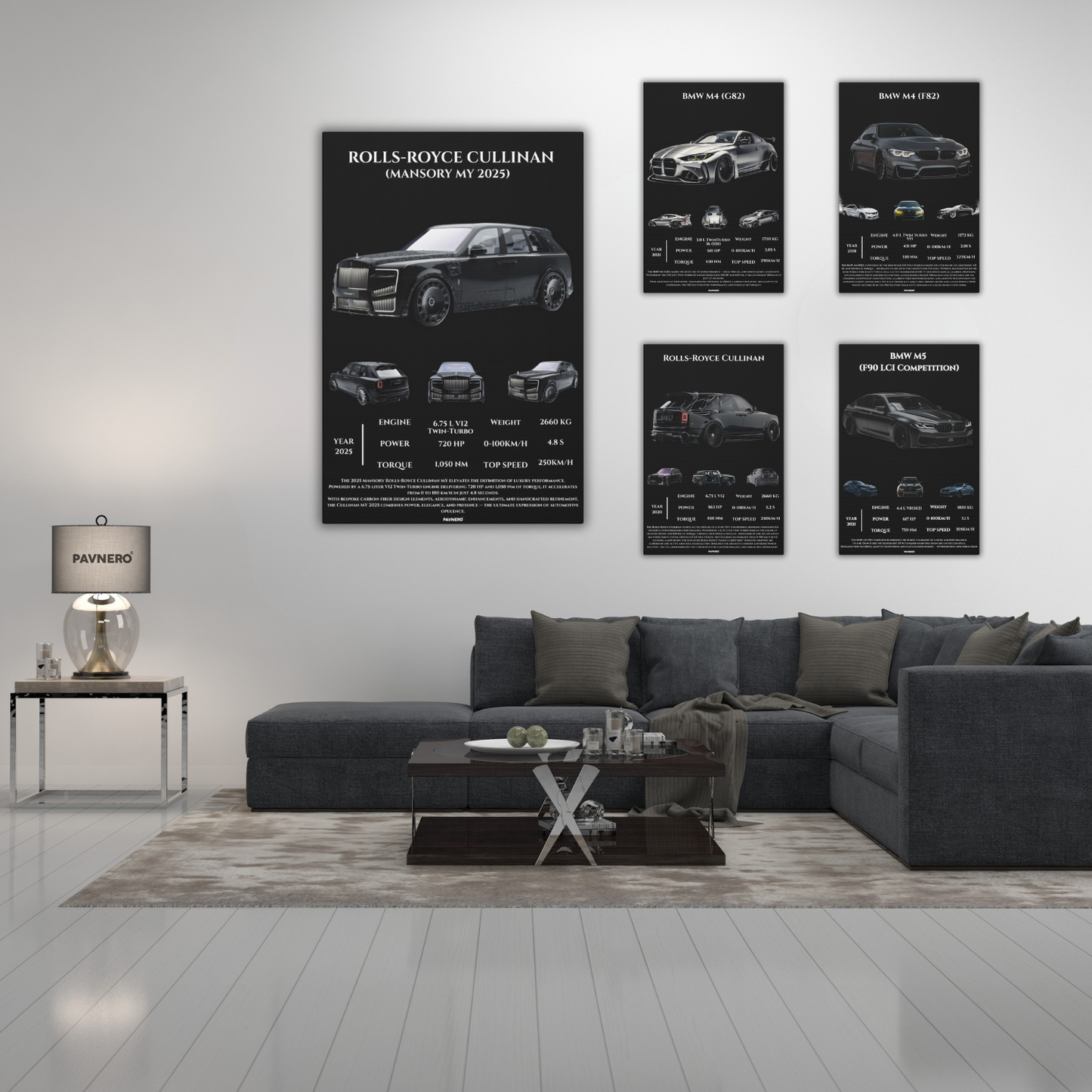 Pavnero® Rolls-Royce Cullinan Mansory Matte Canvas