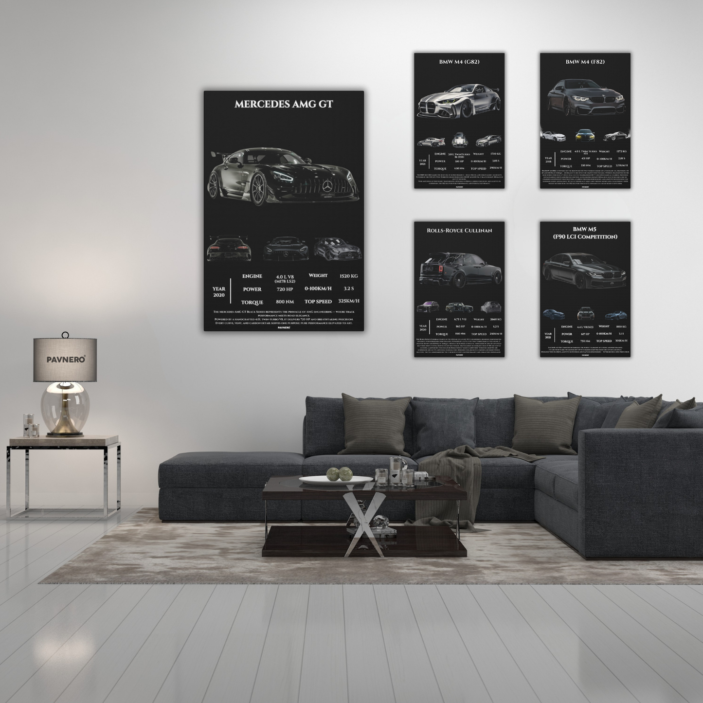 Pavnero®Mercedes AMG GT  Matte Canvas