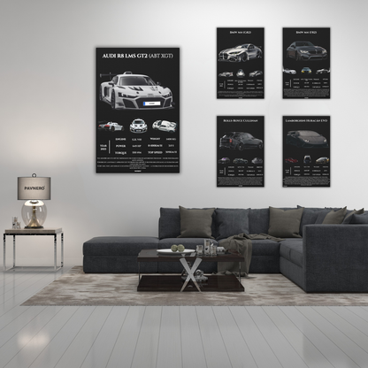 Pavnero® AUDI R8 LMS GT2 Matte Canvas