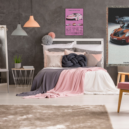 Pavnero® Pink Porsche 911 GT3 RS Matte Canvas