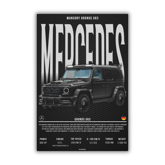 Mercedes Mansory Gronos G63 (Canvas)