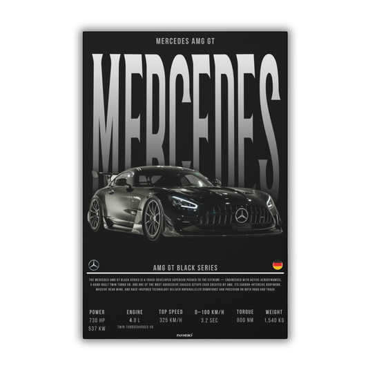 Mercedes AMG GT Black Series (Canvas)