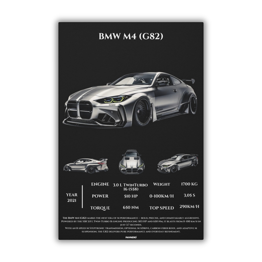Pavnero® BMW M4 (G82) Matte Canvas