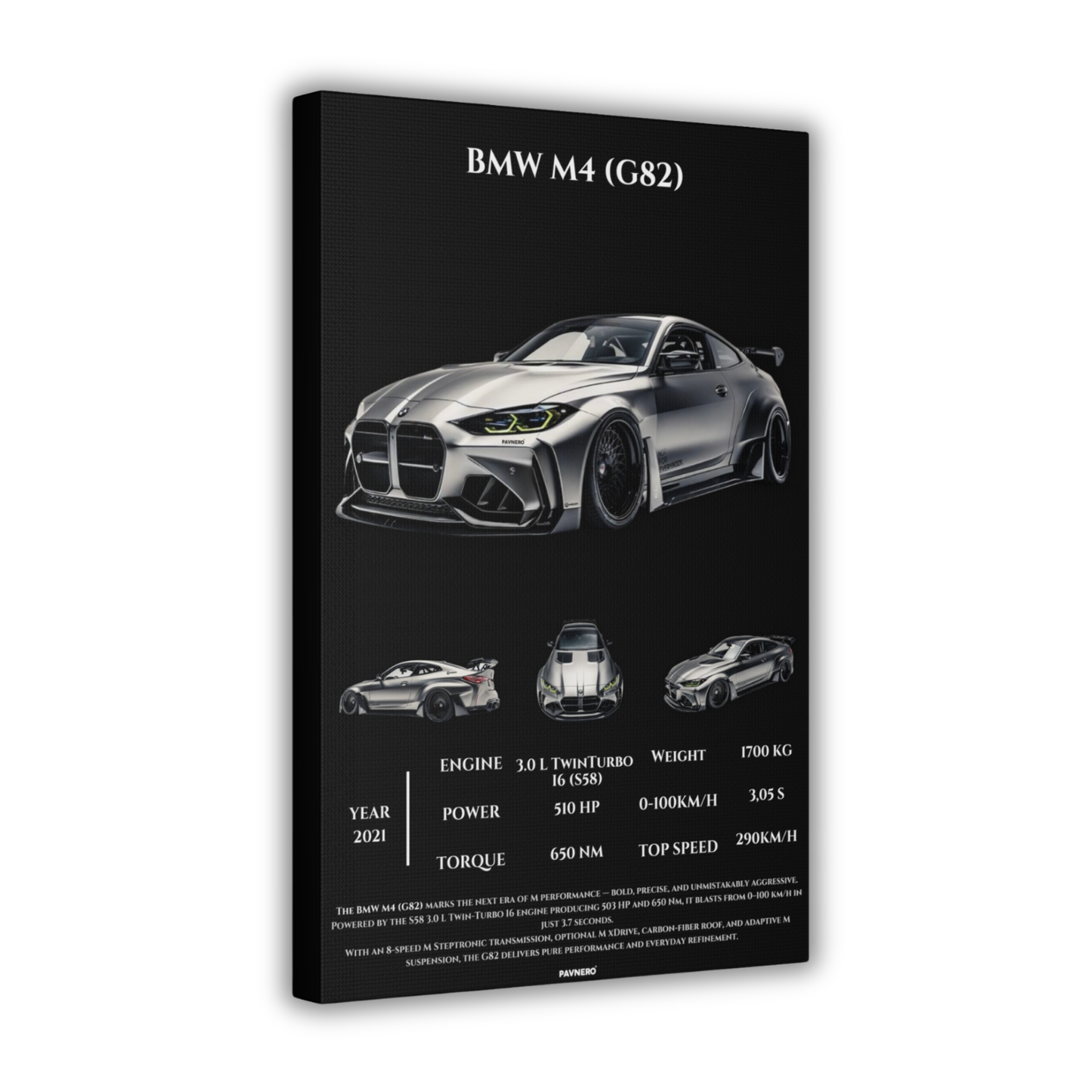 Pavnero® BMW M4 (G82) Matte Canvas