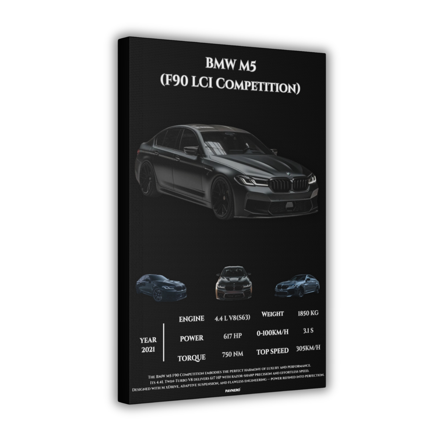 Pavnero® BMW M5 Competition Matte Canvas