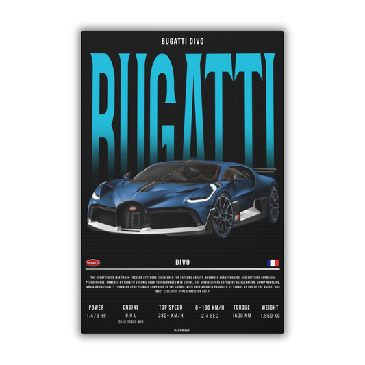 Bugatti Divo (Canvas)