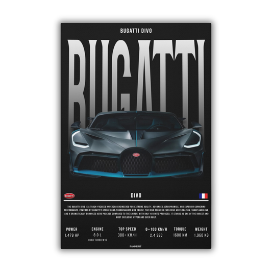 Bugatti Divo (Canvas)